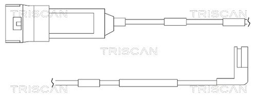 TRISCAN figyelmezető kontaktus, fékbetétkopás 8115 24002