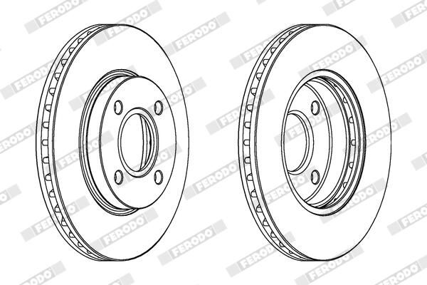 FERODO DDF364C Brake Disc