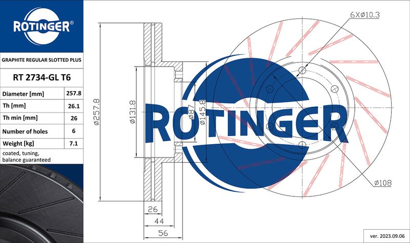 спирачен диск ROTINGER