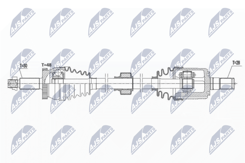 NTY hajtótengely NPW-HY-577