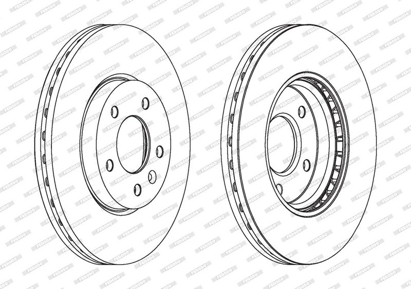 FERODO Disque de frein DDF1870