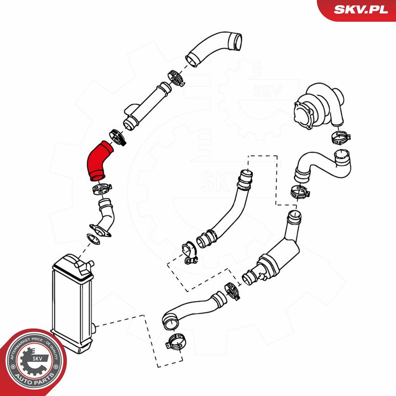 ESEN SKV 24SKV185 Charge Air Hose