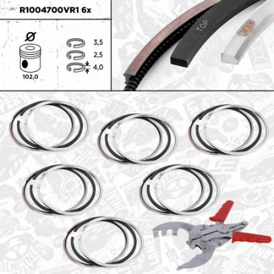Product Image - Zuigerveerset - R1004700VR1 - ET ENGINETEAM