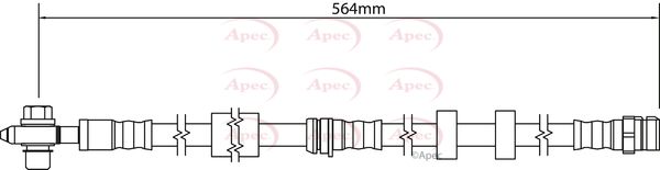 APEC Brake Hose HOS4293