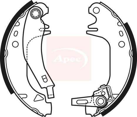 APEC Brake Shoe Set SHU671