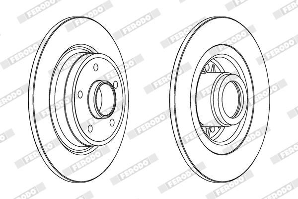 Brzdový kotouč DDF1364C-1