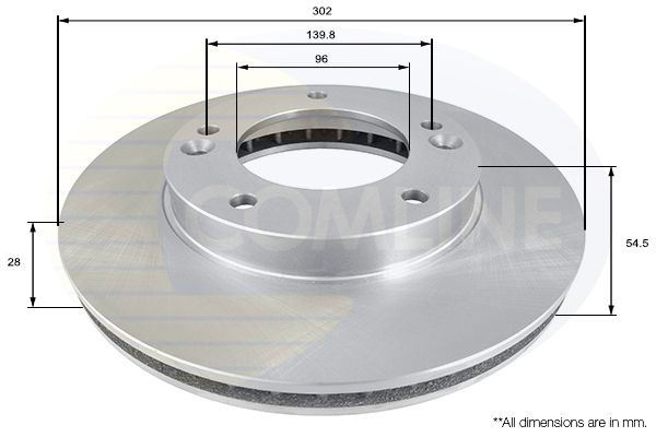 Гальмівний диск, Comline ADC1051V