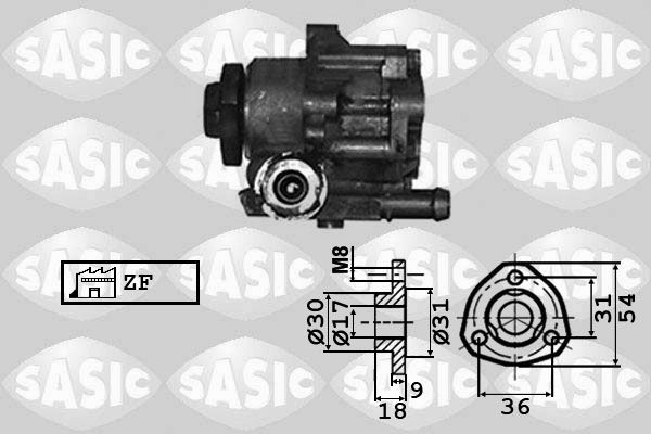 Гідравлічний насос, механізм рульового керування, Sasic 7076010