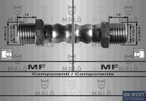 AKRON-MALÒ fékcső 8021