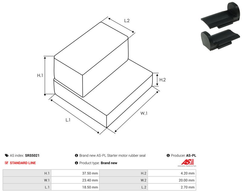 AS-PL SRS5021 Repair Kit, starter
