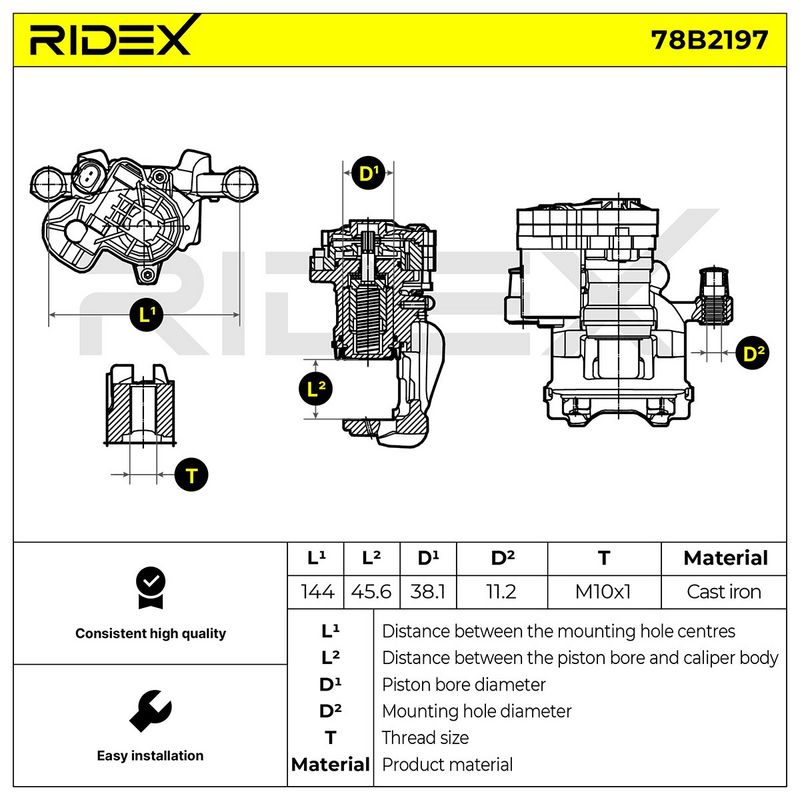 спирачен апарат RIDEX