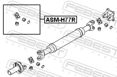 FEBEST ASM-H77R Joint, propshaft