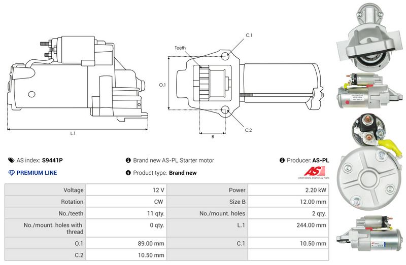 AS-PL S9441P Starter
