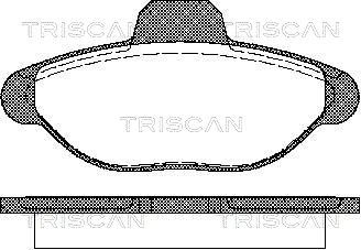 TRISCAN fékbetétkészlet, tárcsafék 8110 15001