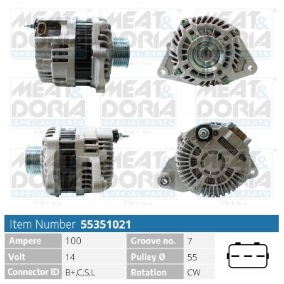 MEAT & DORIA 55351021 - Generatorius