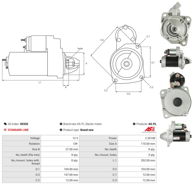 AS-PL S0320 Starter