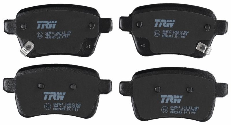 TRW GDB2093 Brake Pad Set, disc brake