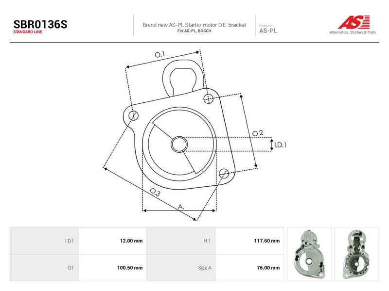 Starterikaas, Karburaator, AS-PL SBR0136S