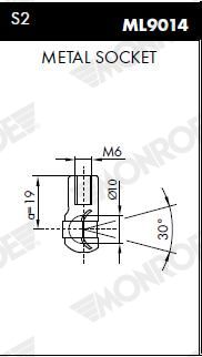 MONROE ML5559 Gas Spring, bonnet
