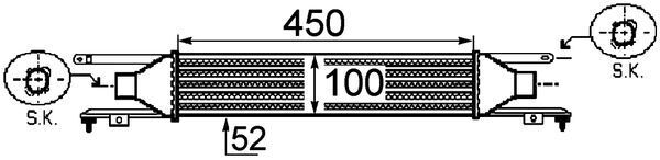 Product Image - Intercooler, inlaatluchtkoeler - CI249000P - MAHLE