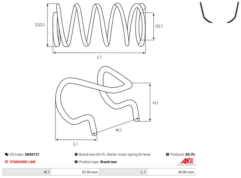 AS-PL SRS0131 Repair Kit, starter