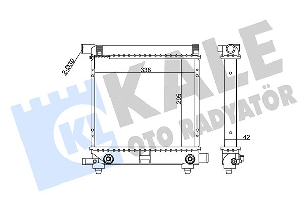KALE OTO RADYATÖR 361200 - Radiator, engine cooling