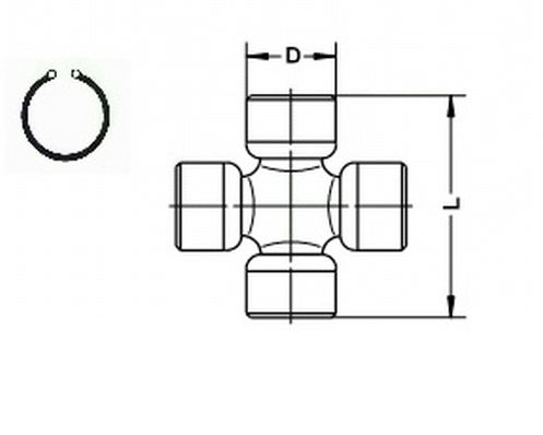 LÖBRO U 080 Joint, propshaft