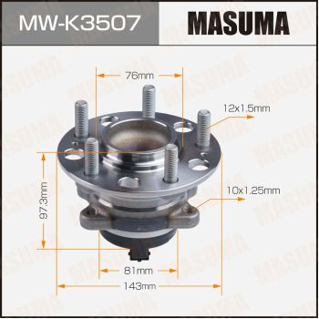 Комплект колісних підшипників, Masuma MW-K3507