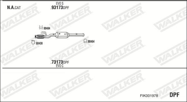 WALKER Išmetimo sistema