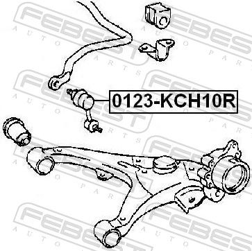 FEBEST 0123-KCH10R Link/Coupling Rod, stabiliser bar
