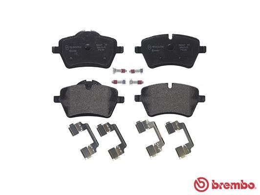 Комплект гальмівних накладок, дискове гальмо, Brembo P06086