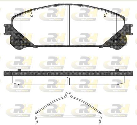 Комплект гальмівних колодок на NX, RX, Rav 4