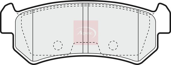 APEC Brake Pad Set, disc brake PAD1329