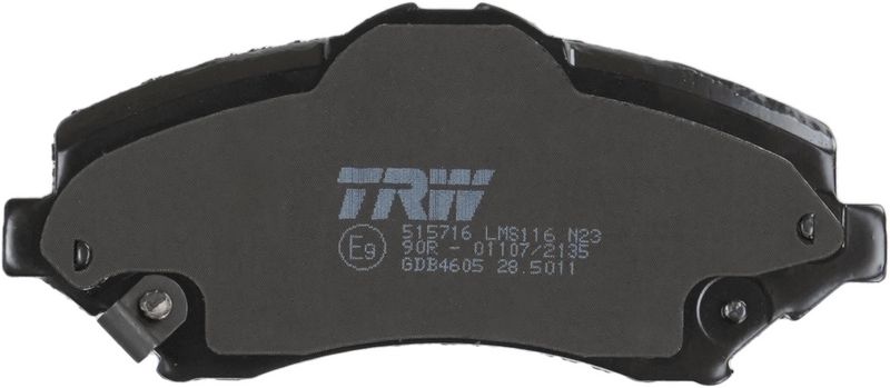 TRW GDB4605 Brake Pad Set, disc brake