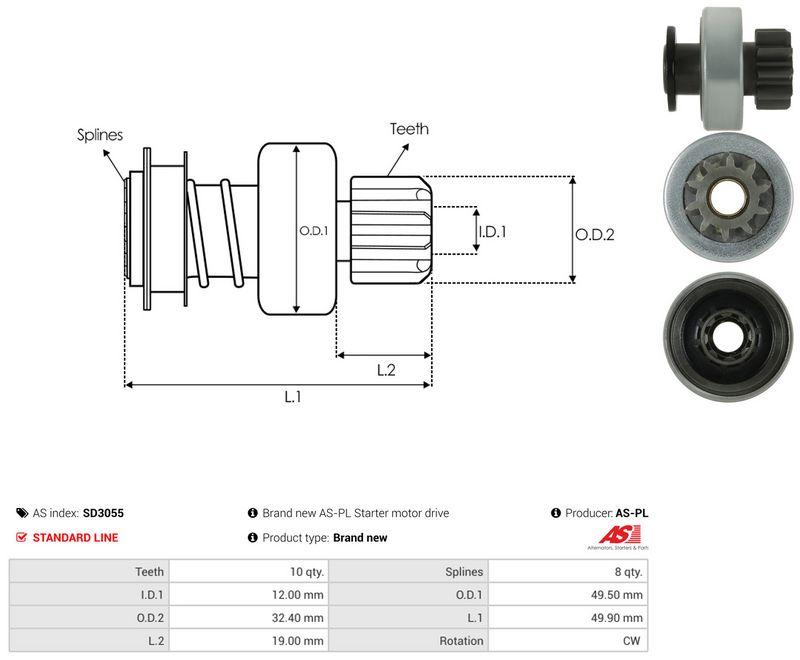 Vabajooks, starter, AS-PL SD3055