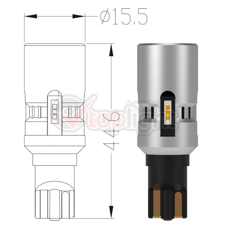 AE TOPLIGHT 43359 Bulb W16W 12V 14W