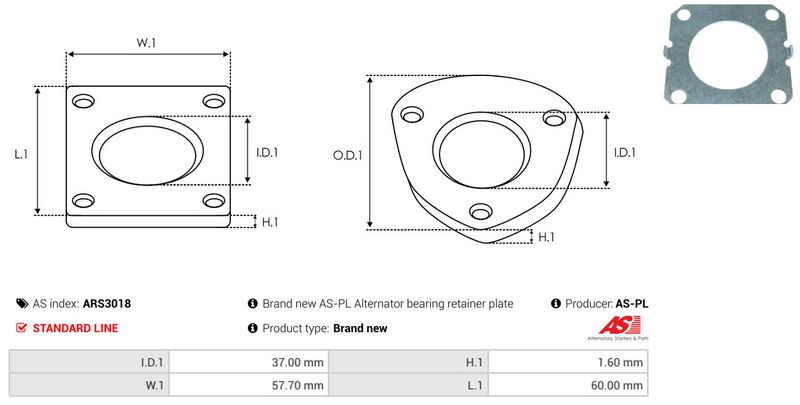 AS-PL ARS3018 Repair Set, alternator