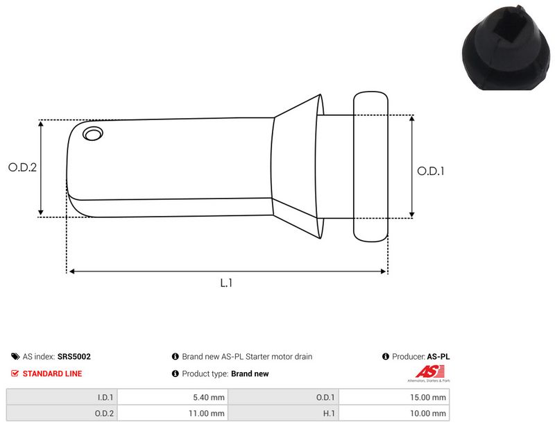AS-PL SRS5002 Repair Kit, starter