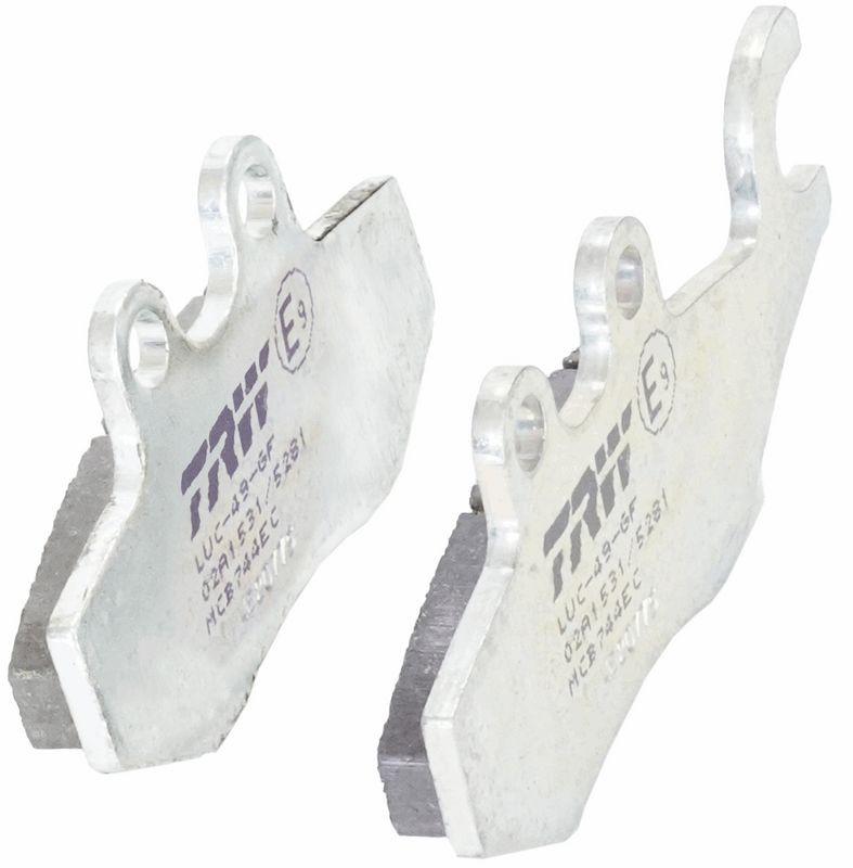 Brake pads Voor, beoogd gebruik: offroad/route/scooters, materiaal: organisch-EC, 41,9x76,7x9mm past: APRILIA SPORTCITY, SR  DERBI BOULEVARD  PIAGGIO/VESPA 946, BEVERLY, CARNABY 50-500 2000-2017