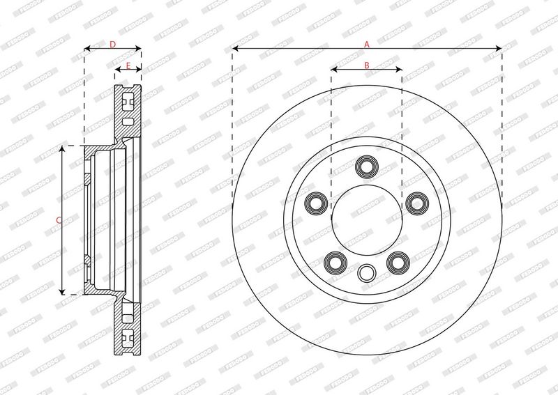 Disc frana DDF1591LC-1 FERODO