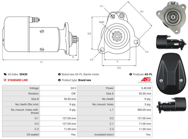 AS-PL S0435 Starter