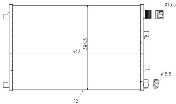 Condensator, climatizare MTR 13054546