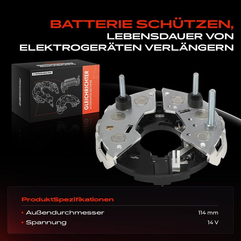 Frankberg 5481FB0061730 Rectifier, alternator