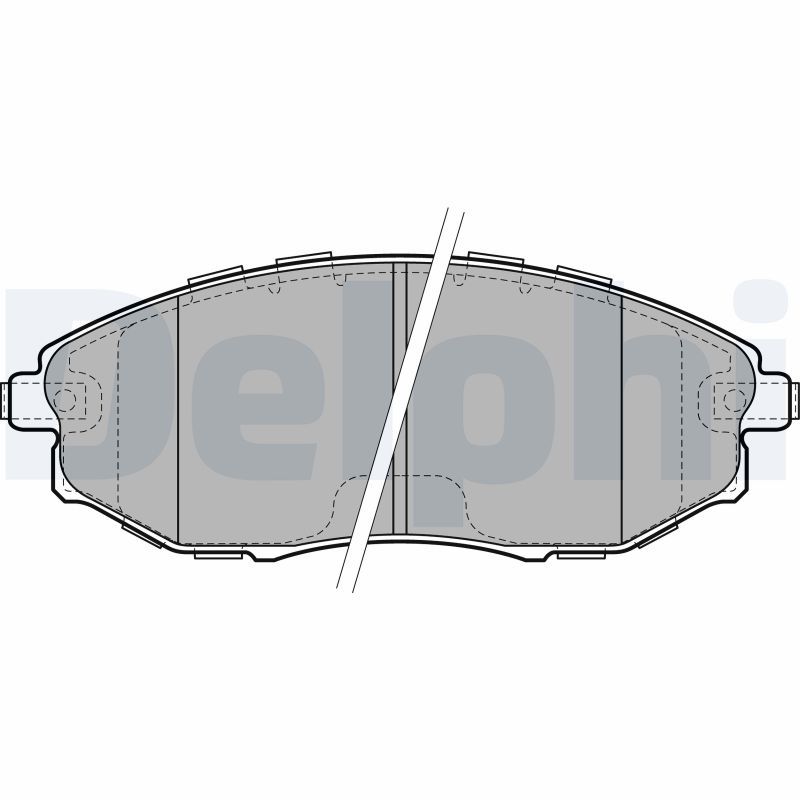 DELPHI CHEVROLET тормозов.колодки передний Epica 06-