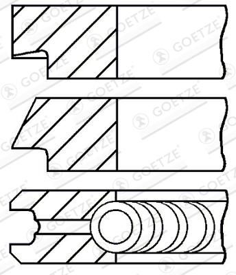 Jeu+segments+pistons GOETZE ENGINE 08-138200-00