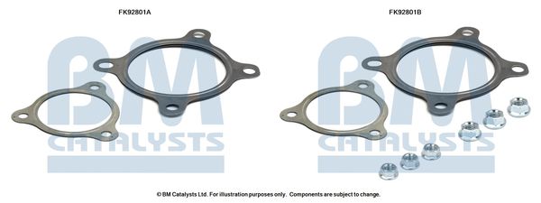 BM CATALYSTS szerelőkészlet, katalizátor FK92801