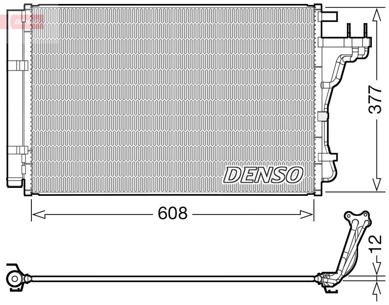DENSO kondenzátor, klíma DCN43004