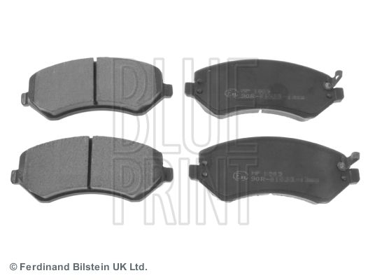 Комплект гальмівних накладок, дискове гальмо, Blue Print ADA104223