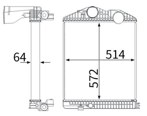 chladič vzduchový MB Atego CI114000S