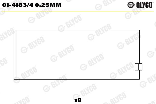 Підшипник шатуна, Glyco 01-4183/40.25MM